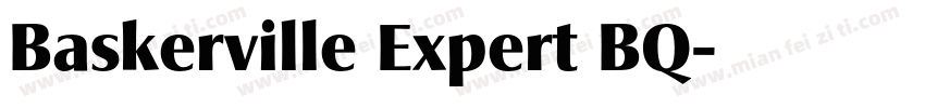 Baskerville Expert BQ字体转换